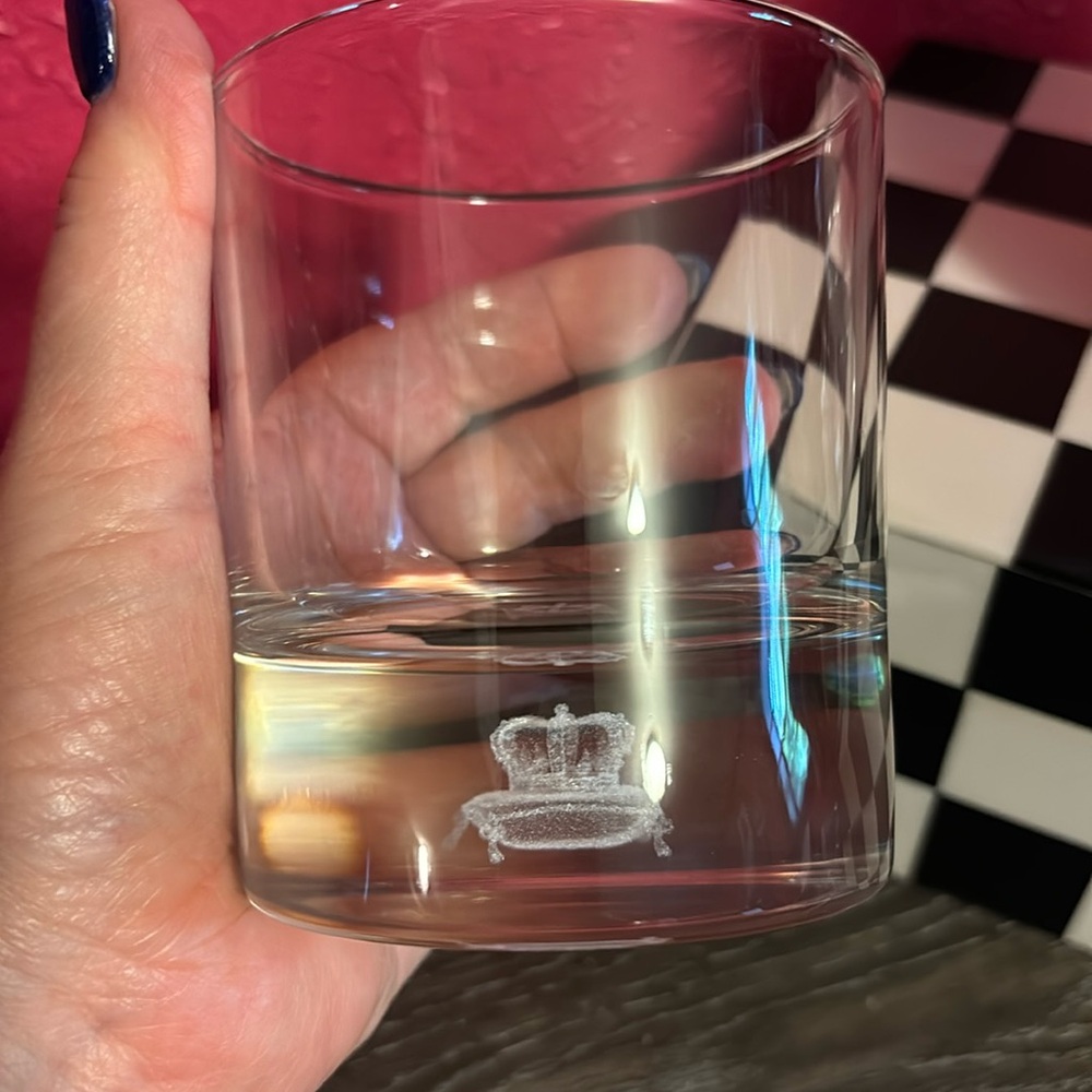 Crown Royal Hologram rock glass.